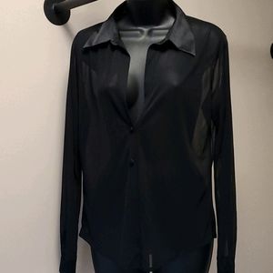 Sheer Black Blouse